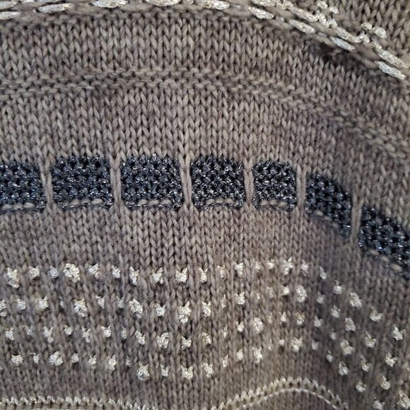 Collection Woman Mixed Media Cowl Neck Alpaca Tan Tunic Sweater Size XXL - Picture 3 of 5